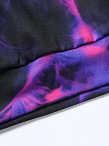 Manfinity LEGND 男士圖案印花袋鼠口袋抽繩連帽衫 - 彩色 - 查看 6