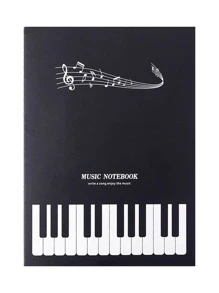 1pc Máy tính xách tay âm nhạc đơn giản - màu đen - Xem 1