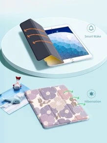 雏菊花保护壳适用于 iPad Air4/5 10.9 英寸，适用于三星 Galaxy Tab S7/S8/S9 12.4 英寸、Tab 11 保护套，带笔架，支持自动睡眠/唤醒盖