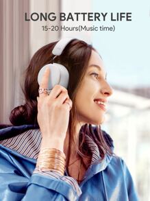 JMMO 无线耳机，蓝牙耳机 3.5 毫米音频，电池寿命长达 20 小时，配备 40 毫米驱动器，适用于旅行办公手机电脑、节日礼物可折叠圣诞礼物，秋冬必备品