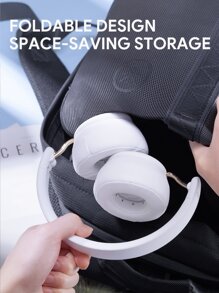 JMMO 无线耳机，蓝牙耳机 3.5 毫米音频，电池寿命长达 20 小时，配备 40 毫米驱动器，适用于旅行办公手机电脑、节日礼物可折叠圣诞礼物，秋冬必备品