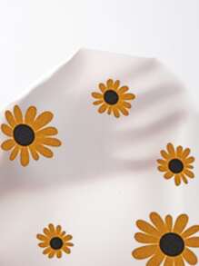 Flirla Plus Floral Print Shirred Cami Dress - White - View 6