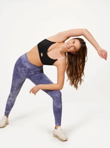 GLOWMODE FeatherFit™ Low Impact Wrap Back Sports Bra - Black - View 8