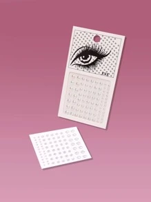ROMWE 1sheet Rhinestone Eye Tattoo Sticker - Multicolor - View 3