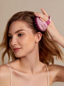 SHEIN BASIC LIVING Shampoo Massage Brush - Pink - View 5