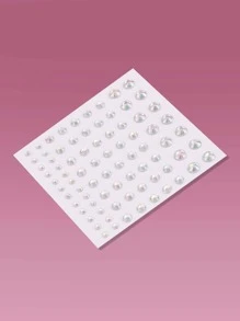 ROMWE 1sheet Rhinestone Eye Tattoo Sticker - Multicolor - View 4