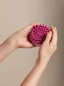 SHEIN BASIC LIVING Shampoo Massage Brush - Pink - View 7