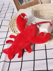 Fuzzy Tôm hùm Đồ treo Móc chìa khóa Đối với Trở lại Đến Trường học - Đỏ - Xem 4