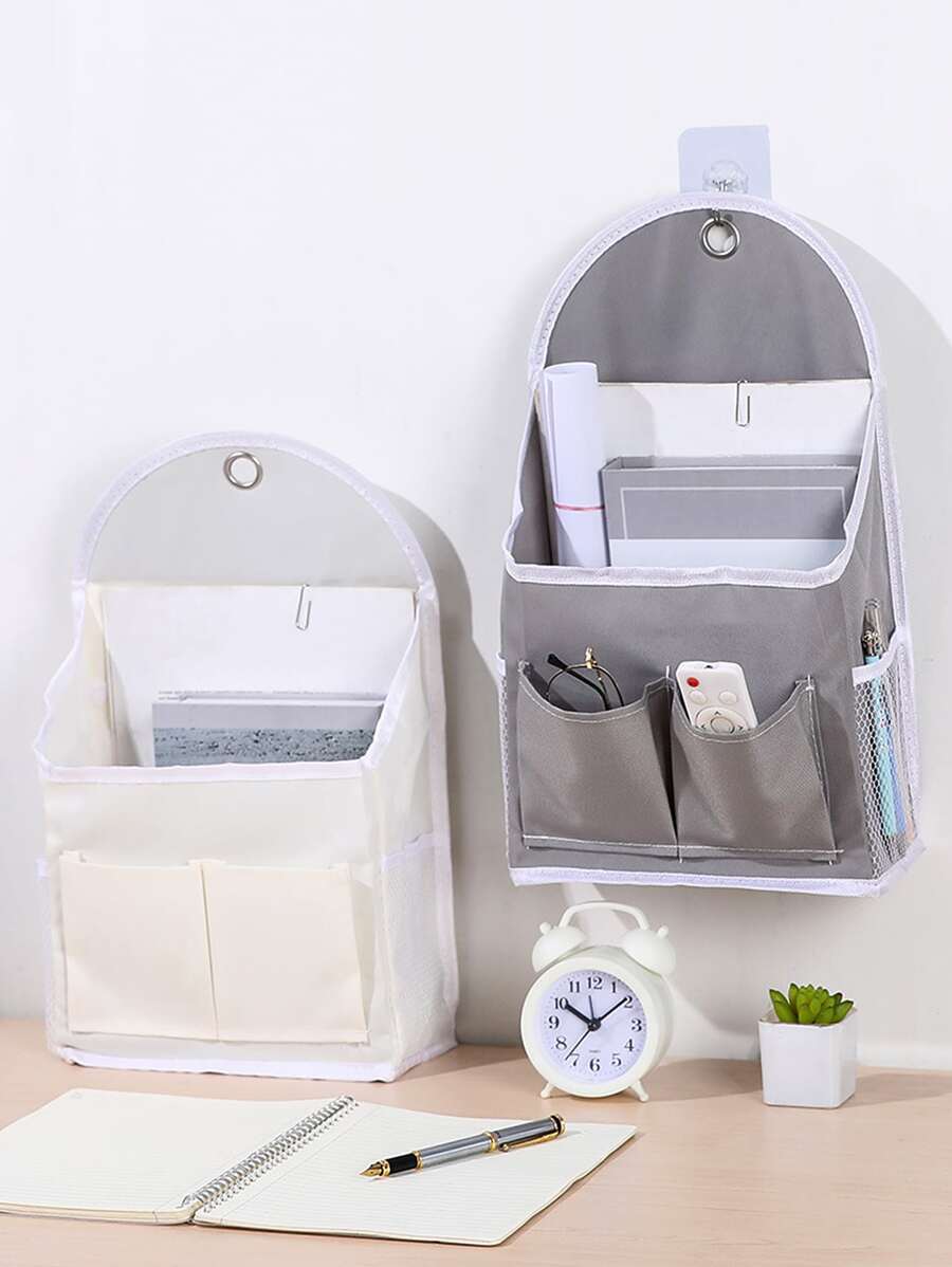 1pc Vải ký túc xá màu sắc ngẫu nhiên Túi treo tường đựng đồ quần áo Giày dép Quần jean Bốt Váy - Nhiều màu - Xem 1