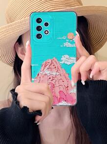 Funda para móvil con estampado de paisaje compatible con Samsung - Multicolor - Ver 2