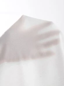Camiseta de tirantes con botones falsos - Blanco - Ver 8