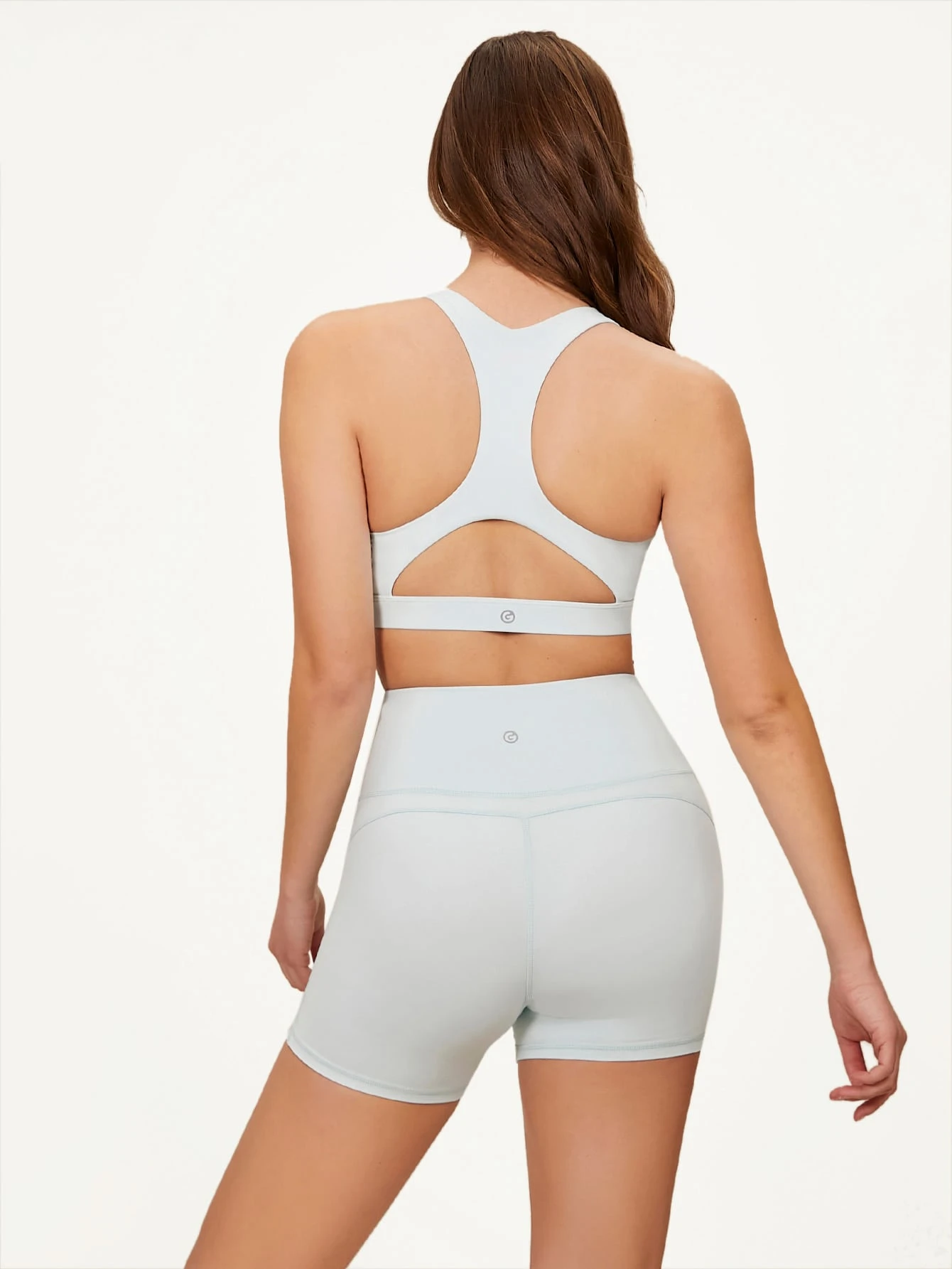 Miniatura 2 de Sujetador deportivo &amp; Shorts biker Conjunto verde menta