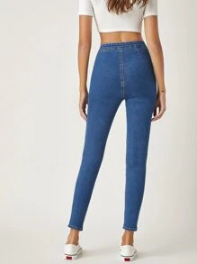 SHEIN EZwear High-Waisted Jeggings Without Pocket