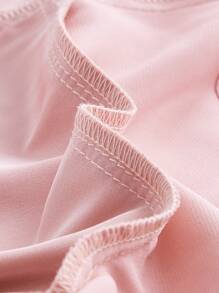 SHEIN MOD Ruched Detail Crop Cami Top - Baby Pink - View 3