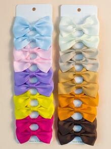 20 cái Bé Gái Mới Biết Đi Nơ Trang Trí Cá Sấu Kẹp - trắng - Xem 1