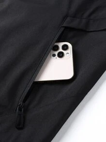 Manfinity Homme Men Zip Up Bomber Jacket - Black - View 5