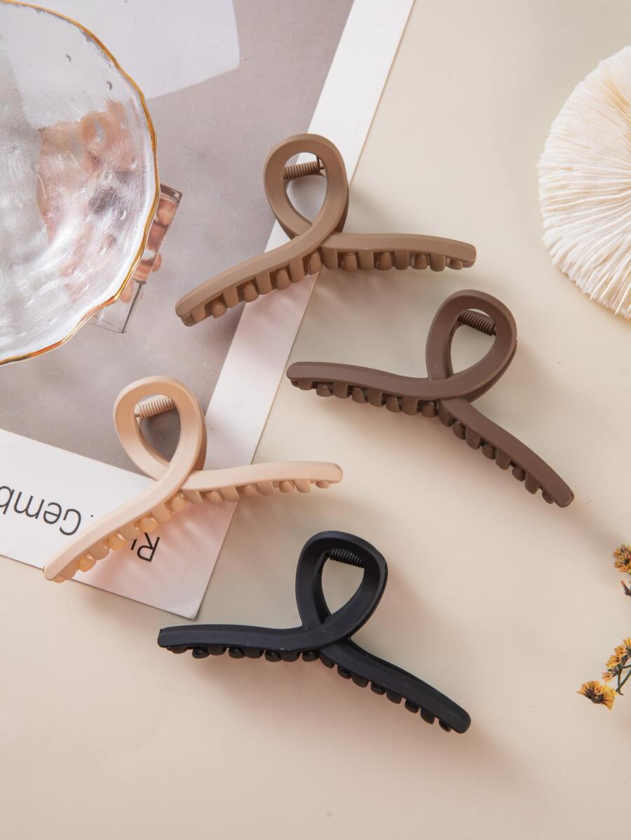 4pcs Minimalist Big Hair Claw