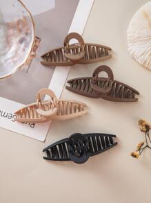 4pcs Minimalist Big Hair Claw - Multicolor - View 5