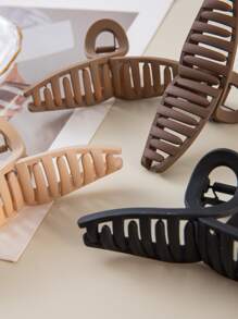 4pcs Minimalist Big Hair Claw - Multicolor - View 4