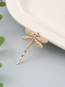 蜻蜓裝飾邊夾 - 金色 - 查看 1