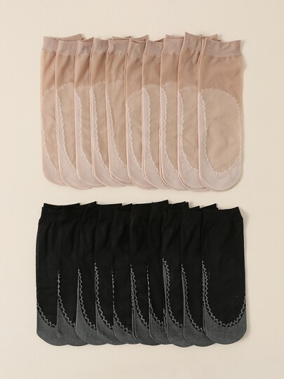 20pairs Sheer Crew Socks