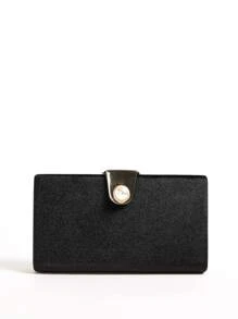 Mini bolso de caja de decoración de perlas de imitación, bolso de novia perfecto para bodas, bailes y eventos de fiesta - Negro - Ver 6