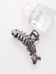 Fish Bone Design Hair Claw Cute Claw Clips Hair Clips Hair Jaw Clip Hair Clamps Hair Clutch Hair Catcher Clip - Silver - View 1
