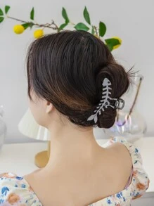 Fish Bone Design Hair Claw Cute Claw Clips Hair Clips Hair Jaw Clip Hair Clamps Hair Clutch Hair Catcher Clip - Silver - View 2