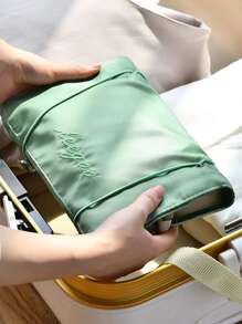 Bộ túi trang điểm dạng lưới 5 chiếc, đồ dùng cần thiết khi đi du lịch - màu xanh lá - Xem 3