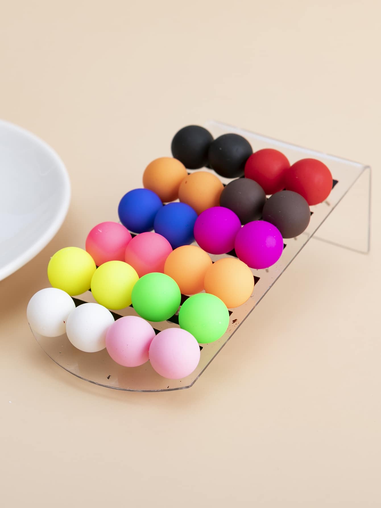 12pairs Ball Design Stud Earrings - Multicolor - View 1