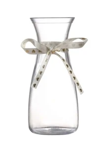 1 件 6.85 英寸亚克力塑料透明花瓶、家居桌面装饰、生日婚礼餐桌装饰花瓶、玻璃外观塑料花瓶 - 無色 - 查看 3