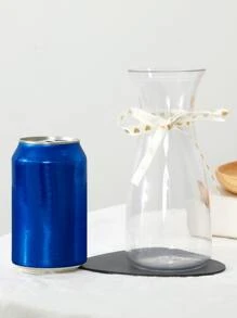 1 件 6.85 英寸亚克力塑料透明花瓶、家居桌面装饰、生日婚礼餐桌装饰花瓶、玻璃外观塑料花瓶 - 無色 - 查看 6