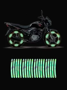20pcs Reflective Motorbike Wheel Sticker - Multicolor - View 1