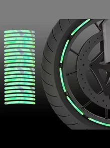 20pcs Reflective Motorbike Wheel Sticker - Multicolor - View 3