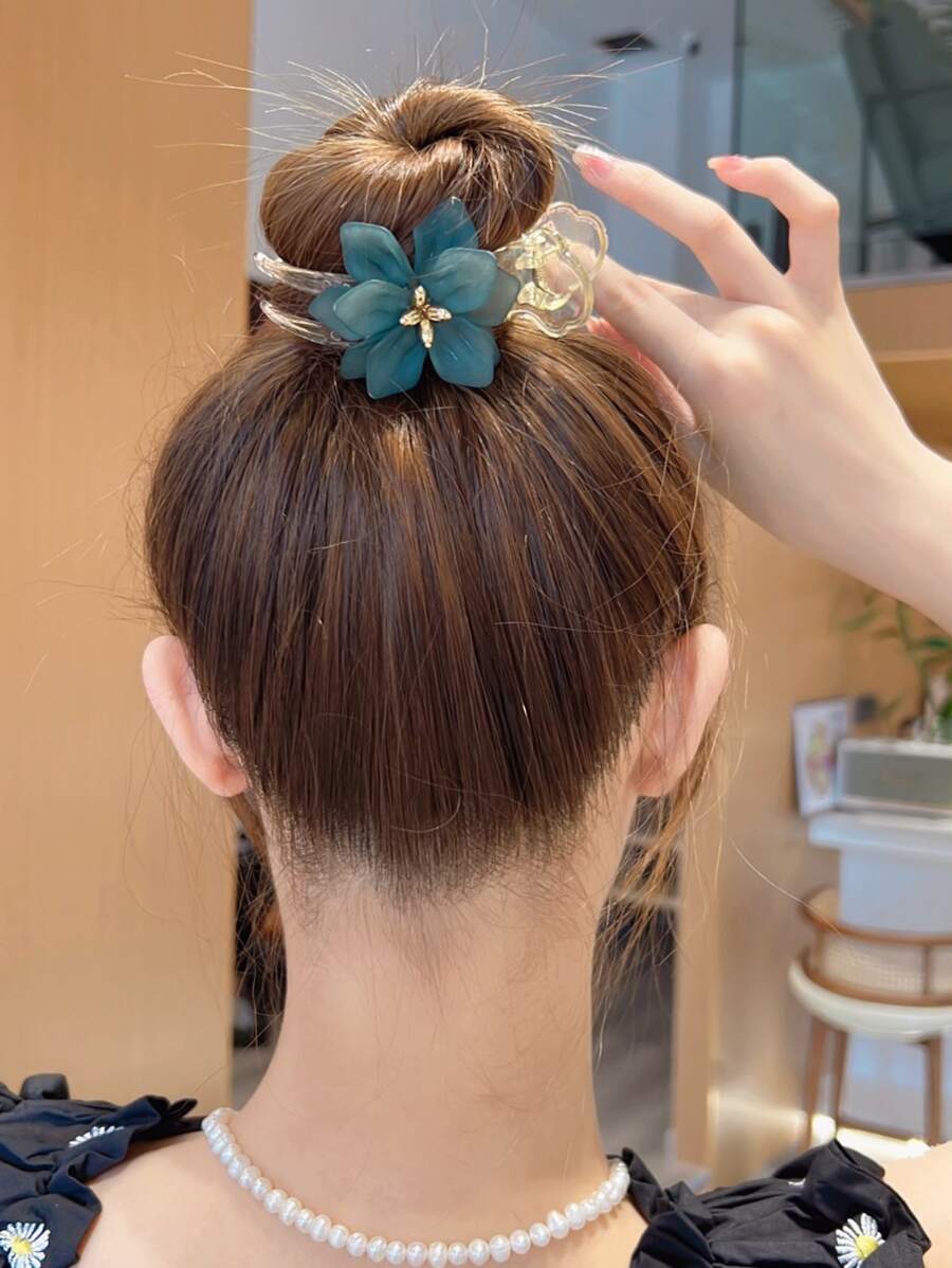 Pasador De Cabello Decorado Con Flores Boho Para La Decoración Diaria De Mujeres