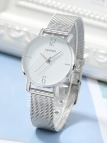 Rclock 1入組圓形指針石英手錶和1入組手環