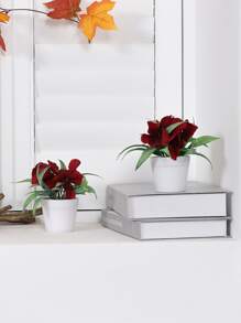 1 chậu hoa cẩm tú cầu nhân tạo, ngày lễ tình nhân, quà tặng - Nhiều màu - Xem 2