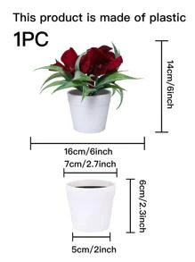 1 chậu hoa cẩm tú cầu nhân tạo, ngày lễ tình nhân, quà tặng - Nhiều màu - Xem 5