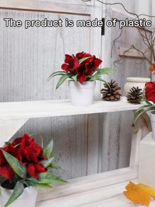 1 chậu hoa cẩm tú cầu nhân tạo, ngày lễ tình nhân, quà tặng - Nhiều màu - Xem 7