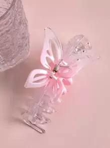 1pc Plastic Butterfly Jaw Clip Large Size For Daily Use - Multicolor - View 1