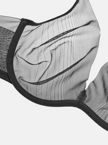 LUVLETTE 薄透深V無襯裡無縫胸罩 - 黑色 - 查看 5