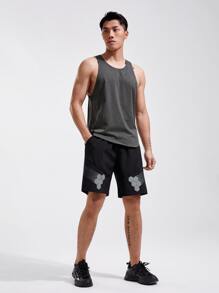 Manfinity Sport Streetwear paquete de 2 Tops Deportivos de Tirantes para hombre de alta elasticidad para entrenamiento - Gris Oscuro - Ver 6