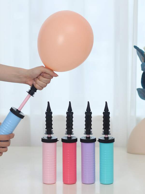 1 pezzo di Pompa per palloncini, di colore casuale, in plastica, gonfiatore manuale per palloncini, accessorio per palloncini, adatto per feste, Natale