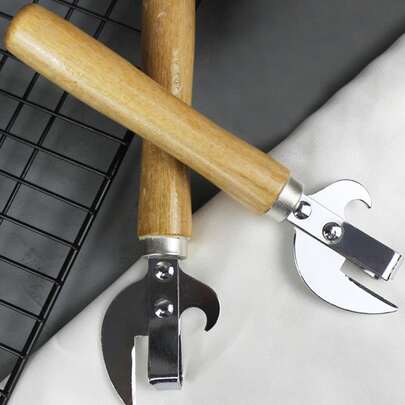 1 件木柄开罐器，随机木柄设计