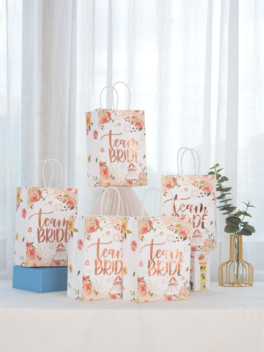 5pcs Wedding Party Gift Bag - Multicolor - View 1