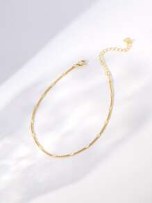 Vòng chân trang trí trái tim - Vàng - Xem 2