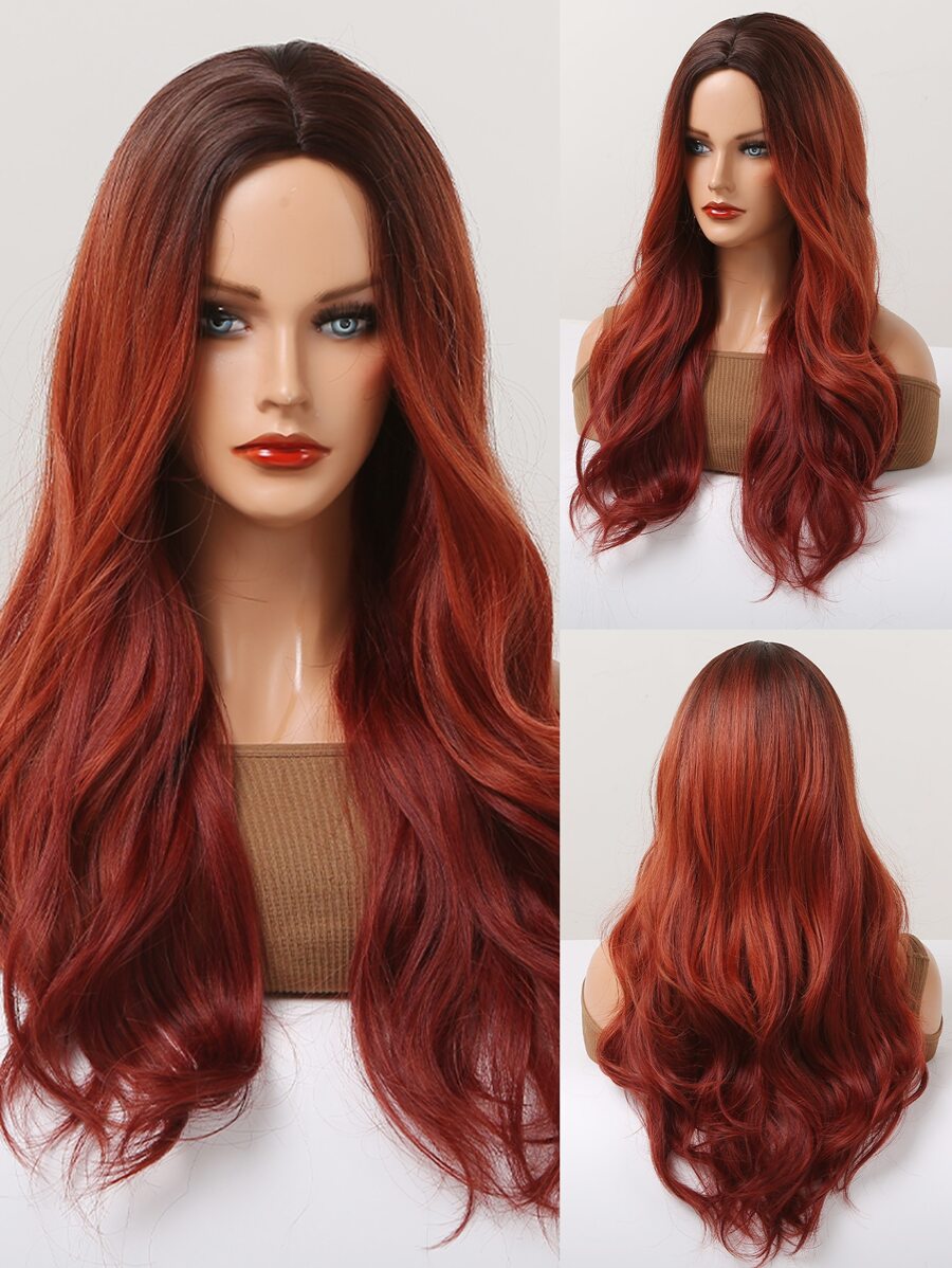 Tóc giả tổng hợp dài xoăn