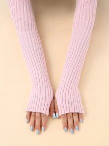 Găng tay cụt ngón dài - Màu Hồng baby - Xem 3