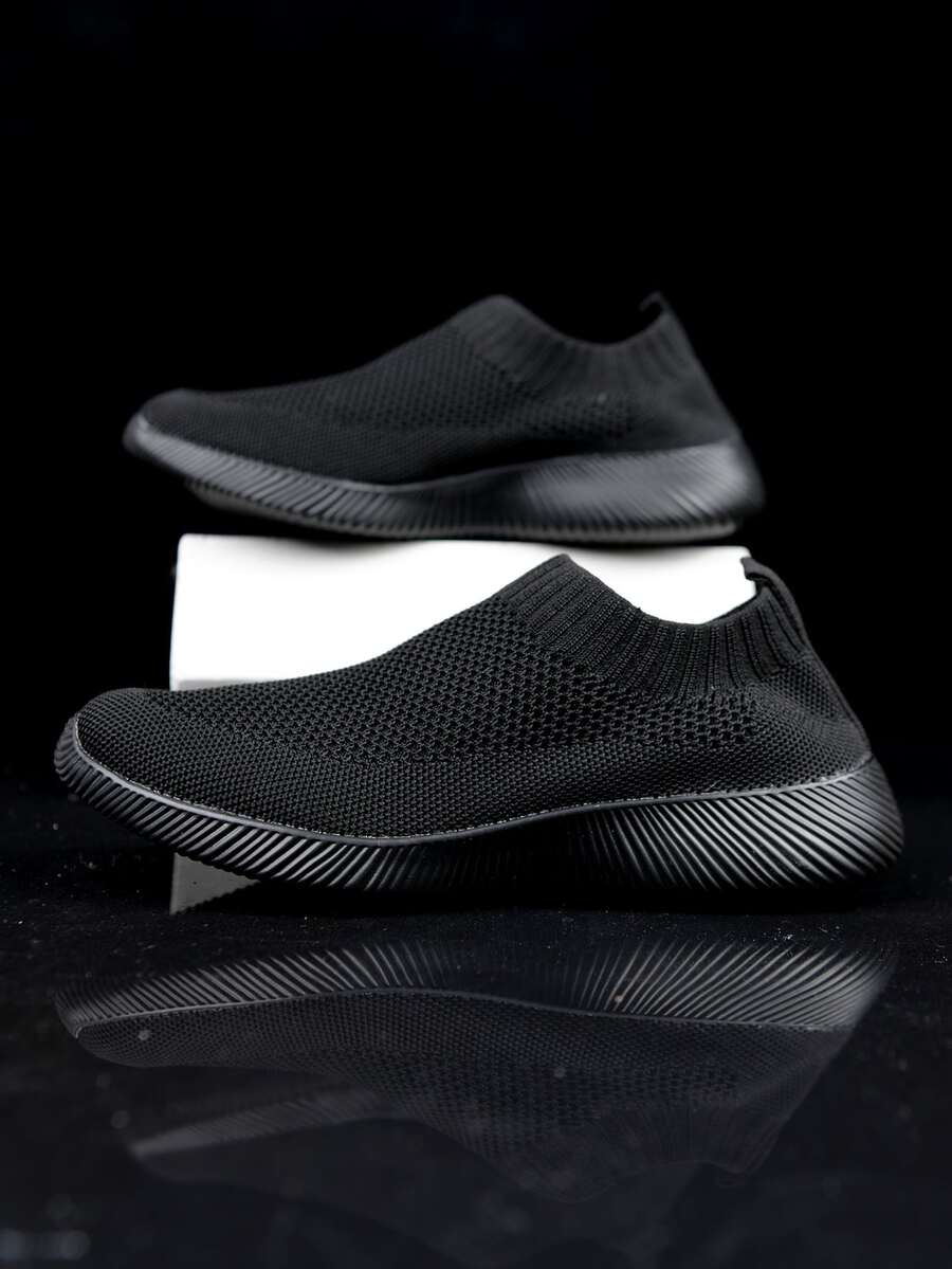 Zapatos para correr slip on - Negro - Ver 1
