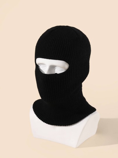 Autumn & Winter Hole Ski Cover Up, Fashion Embroidery Knit Cap Balaclava
